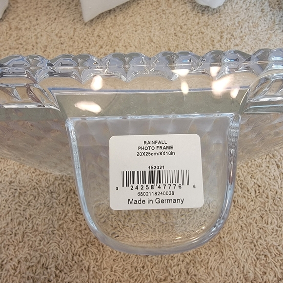Marquis by Waterford Crystal Rainfall Photo Frame 8" x 10" NWT - Picture 5 of 10